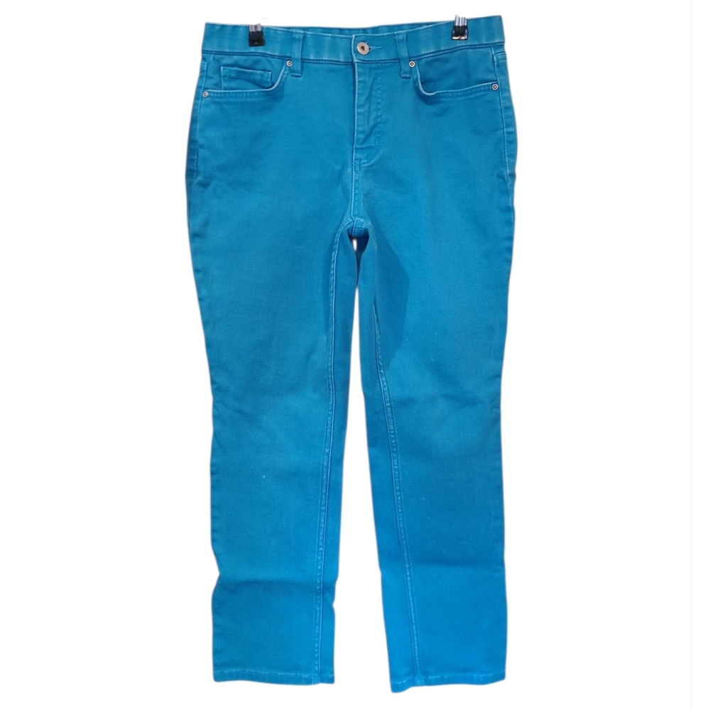 Women’s Skinny Jeans in Teal Blue